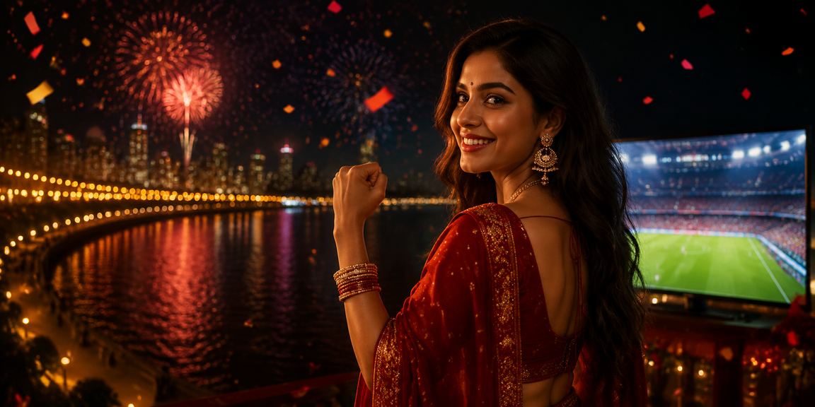 Mumbai Marine Drive illuminated with casino-style city lights