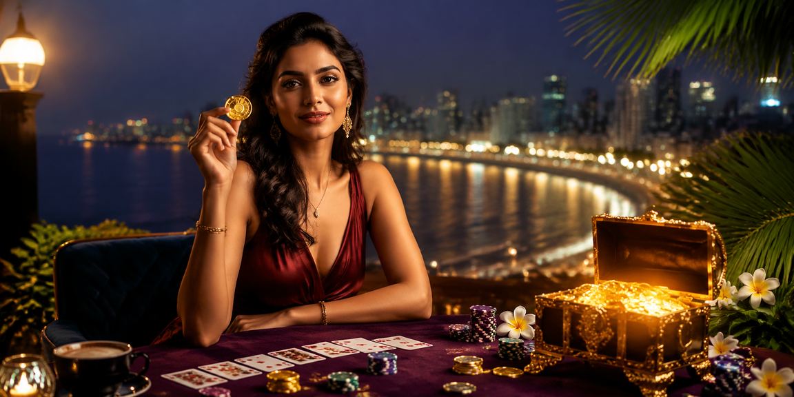 People enjoying Teen Patti game by Mumbai Marine Drive